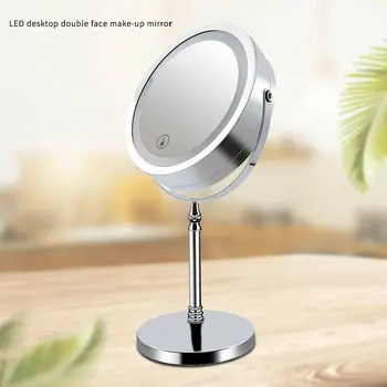 10X 5X Palielināmo LED Double SidedMakeup Spogulis 7/8 Collas USB Uzlādes Touch Vannas Iedomība Spoguļi
