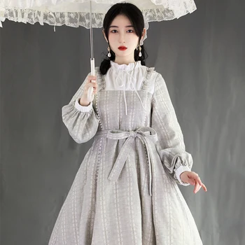 Princese tēja puse sweet lolita kleita retro mežģīnes bowknot augstu jostas vietu viktorijas kleita kawaii meitene gothic lolita cos loli
