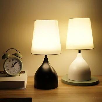Saprātīga Dimming Touch Galda Lampa LED Radošo Silts Ziemeļvalstu Romantiska Dzīvojamā Istaba Guļamistaba Mūsdienu Nakts Gaisma