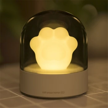 Karikatūra Kaķis Raust Atmosfēru Gaismas LED Galda Lampa USB Uzlādes Nakts Gaisma Ar Mūzikas Kaste, Lai bērnu Istabas Dekorēšanai Ziemassvētku Dāvanu