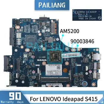 PAILIANG Klēpjdators Mātesplatē LENOVO Ideapad S415 AM5200 Mainboard LA-A331P 90003846 DDR3 tesed