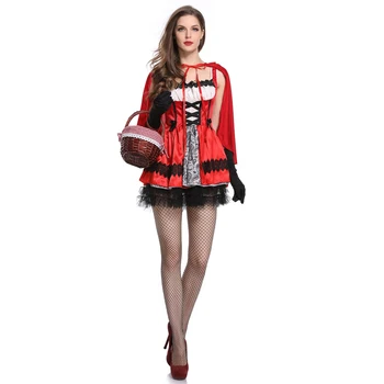 Little Red Riding Hood Kostīms Sievietēm Pieaugušo Halloween Cosplay Karnevāls 