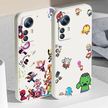Šķidro Virves Būtiska Brīnums Avengers Varonis Karikatūra Phone Gadījumā Xiaomi Mi 12T 12S 12 12X 11es 11T 11 10 10S 10T Pro Lite Ultra 5G