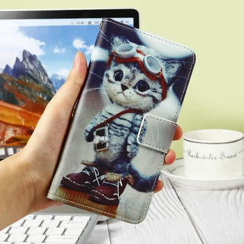 Par Xiaomi Mi, Ņemiet vērā, 10 Lite Poco F2 Pro Redmi 9. Piezīmi, Ādas gadījumā Seifa Magnētiskā Vāka Pārsegs Ar Kartes Turētāju Gadījumos