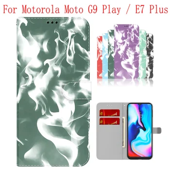 Sunjolly Gadījumā Motorola Moto G9 Spēlēt E7 Plus Maks Flip Stends PU Telefonu Gadījumā Segtu coque capa Lietu Vāku
