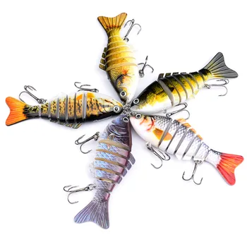 10cm 15.5 g swimbait lure Multi Savienota zivju Wobblers Spilgti Zvejas Vilinājums 6 Segmentu Swimbait Crankbait makšķeres