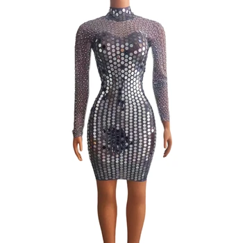 Ultramodernu Vizuļi Dzirksti Kleitas Sievietēm Drag Queen Skatuves Tērpu Halloween Cosplay Jaunums Romper Rave Festivāls Apģērbs