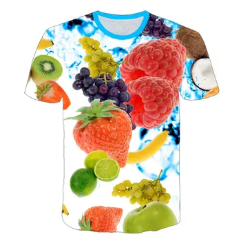 Karstā Pārdošanas Vīriešu 3d Druka, T-Krekls Augļu Jaunu Pasaules Print T-Krekls Jaunums Un Ērti Smieklīgi Svaigi Augļi Vasaras T-Krekls