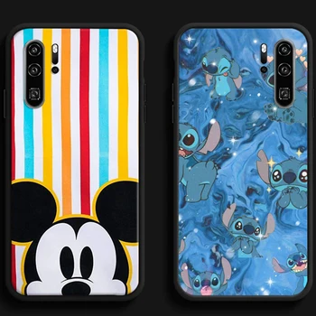 Disney Stitch MIQI Telefonu Gadījumos Par Huawei Honor Y6 Y7 2019 Y9 2018 Y9 Ministru 2019 Y9 2019 Y9A Gadījumos Aizmugurējo Vāciņu Coque Mīksto TPU