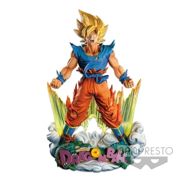 100% Oriģināls Banpresto SMSD Dragon Ball Saiyan Dēls Gokuu Kara Bojājumus Sprādziena Gāzes Anime Attēls Modelis Collecile Rīcības Rotaļlietas