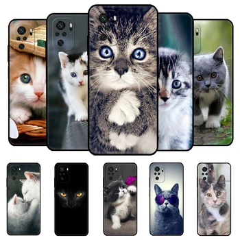 Gudrs Kaķis Melnais tpu Case For Xiaomi Redmi 9T Gadījumā Redmi, Ņemiet vērā, 9T, Ņemiet vērā, 10 5G 4G Pro 10S Gadījumā
