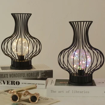 OrientalStory Kaltas Dzelzs Classic Vāze LED Lampas, Guļamistabai,interjera ,Dzimšanas dienas svinības,Fotogrāfijā Fona
