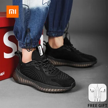 Xiaomi Youpin Kustības Gadījuma Kurpes Vīriešu Čības Sausā Zaudēt Ventilācijas Gaismas neslīdoša Ērti cūku ādu Līmēšana Acs Odere
