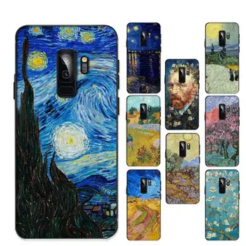 Van Gogs, eļļas glezna Phone Gadījumā Redmi 8 9 9A Samsung J5 J6 Note9 par Huawei NOVA3E Mate20lite vāciņu