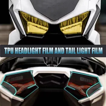 Par Sym Jet X 125 / 150 / 200 Motociklu TPU Instruments Filmu Lukturu aizsargplēvi Astes Gaismas Filmu