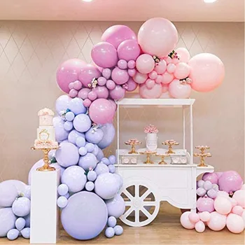133pcs rožu rozā balonu macarone balonu vainags uzstādīt gaisa balonu aprites ornaments