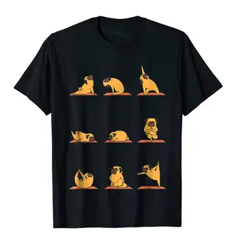 Krekls.Woot Mopsis Yoga T-Kreklu, Kokvilnas Krekli, Topi Puse Kuponi Hip Hop Top T-Krekli Kawaii Vīriešu Apģērbs