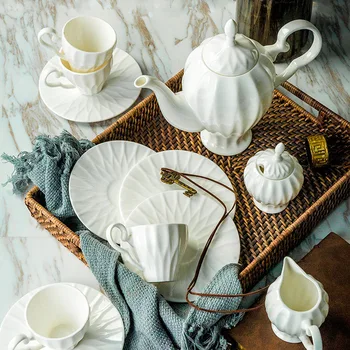 Keramikas Kafijas Set Eiropas kafijas komplekts retro kauss ēdiens radošo dāvanu tēja 