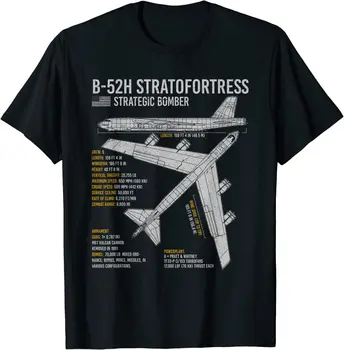 B-52 Stratofortress Bomber Gaisa Kuģa Lidojuma Plāns T Krekls. 100% Kokvilnas, ar Īsām Piedurknēm O-veida Kakla Gadījuma T-krekli Jaunu Izmērs S-3XL