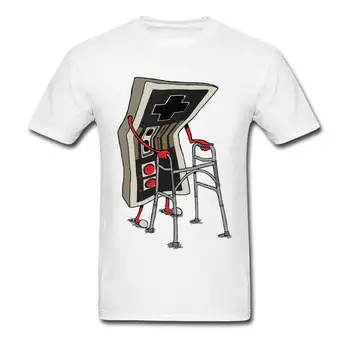 Vecā Skola T-krekls Vīriešiem Video Spēli Tshirt Vintage Grafiskais t-veida Topi 80s Retro Dizaineris T Krekli Arcade Streetwear 100% Kokvilna
