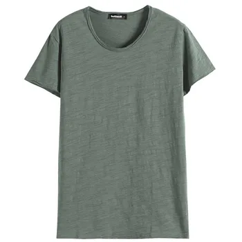 5614-R-T-krekls jaunu vīriešu īsām piedurknēm T-krekls atloks pusmūža biznesa vienkrāsainu t-kreklu vasaras