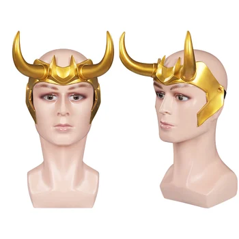 Ragnarok Loki Maska Cosplay Lateksa Maskas Ķivere Masku Halloween Puse Tērpu Aksesuārus
