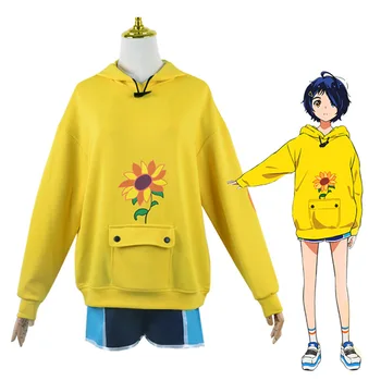 Jauns Anime Brīnums, Olu Prioritāte Ohto Ai Cosplay Kostīmi Pelēkā Vārna Saulespuķu Dzeltena Džemperi Sporta Krekls Prop
