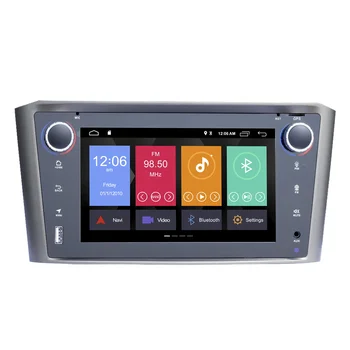 7 Collu 4Core 4GB + 32GB Android 10 Auto Multimediju Atskaņotājs, GPS Navigācija, Stereo Automātiska Radio 2002-2008 Toyota Avensis T25