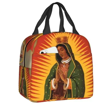 Our Lady Of Guadalupe Izolētas Pusdienas Soma Tūrisma Ceļojumu Katoļu Jaunavas Marijas Leakproof Vēsāks Siltuma Bento Lodziņā Sievietēm, Bērniem,