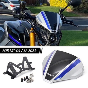 JAUNU MT-09 SP Motocikla Priekšējā Lidot Ekrāna Sporta Priekšējā Vējstikla gaisa Plūsmas Vēja Deflektors YAMAHA MT09 MT 09 SP 2021 2022