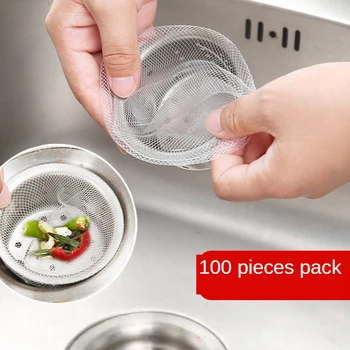 100GAB Virtuves Izlietnes, Atkritumu Matu Filtra Izvads Anti-Aizsērējuma Filtrs Anti-Atlikums Virtuves Izlietnes Ūdens Soma