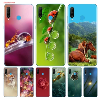 cute dzīvnieki un kukaiņi, Silikona Vāks Huawei P40 P30 P20 P9 P10 P8 Pro Plus Lite E Mini 2017 2019 Telefonu Gadījumā