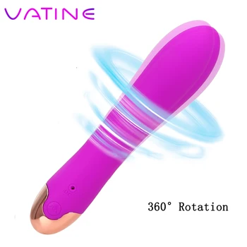 VATINE 5 Ātrumi Maksts Klitoru Stimulēt Sieviešu Masturbator Dildo Vibrators G-spot Masāža Jaudīgas Vibrācijas Vibrators Rotējošu