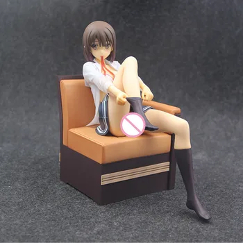 Anime Saenai Varone Nav Sodatekata Katou Megumi Dīvāns PVC Rīcības Attēls Kolekcionējamus Modeli, Lelle, Rotaļlieta 18 cm