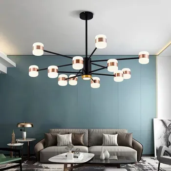 Ziemeļvalstu lustra personības viesistaba, ēdamistaba lampas modernās filiāle guļamistaba LED bun villa galerija biroja modelēšana istaba lukturi