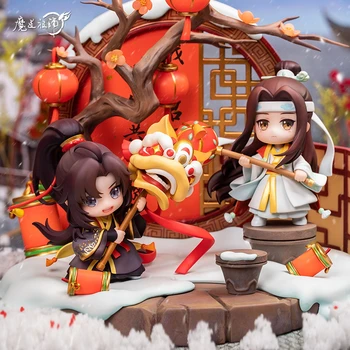 Jaunais Gads Klāt Mo Dao Zu Shi Ar Nepieradinātās Wei Wuxian Lan Wangji Attēls Modeļu Lelle Ornamenti, Dekori Ventilators Ziemassvētku Dāvanu Kolekcija
