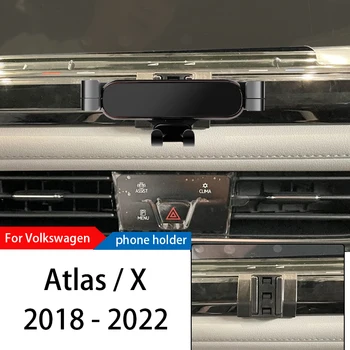Auto Telefona Turētājs Stiprinājums Kandidēt Volkswagen Atlas 18-22 Regulējams GPS Navigāciju Mobilā Tālruņa Turētājs Automašīnai Lnterior Piederumi