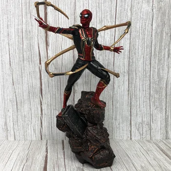 Brīnums Avengers 3 Darbības Rādītāji 23.3 cm Dzelzs Spider Tālu No Mājām PVC Modeļa Rotaļlietu Kolekcija Statujas
