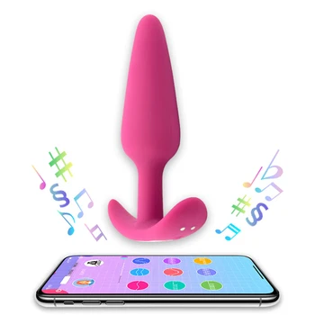 Bluetooth APP Anālais Plug Vibrators, Mūziku, Video Kontroles Seksa Rotaļlietu Pieaugušajiem Vīriešu Prostatas Masāža Sieviešu Dildo Vibratoru Butt Plug