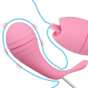 Klitora Stimulators Mēles Laiza Vibrators 2 1 G Spot 12 Ātrums Seksa Rotaļlietas Sievietēm Izvietojamo Maksts Massager Vibrējošais Ola