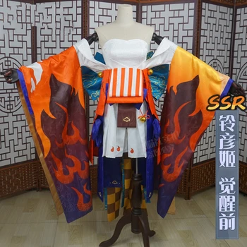 Anime Spēle Onmyoji PSR LingYanJi Pirms Pamošanās CG Kimono Vienādu Lomu Paly Cosplay Kostīms Sieviešu Lomu Spēlēt Halloween 2022 Jaunas