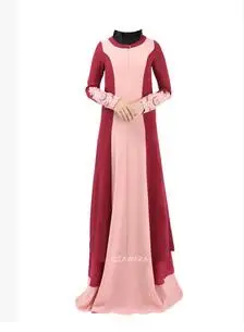 1gb/daudz gadījuma Dubaija Abaya Islāma raibs Kleitu Modes Sieviešu liels metri Musulmaņu Maxi šifona Kleita