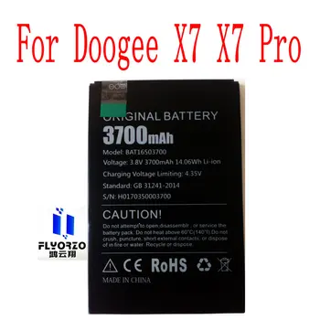 New Augstas Kvalitātes 3700mAh BAT16503700 Akumulatoru Doogee X7 X7 Pro Mobilais Tālrunis