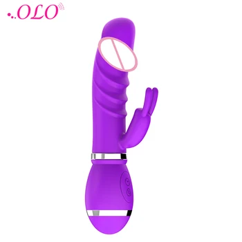 OLO 12 Ātrumiem Trušu Vibrators, USB Papildināt Dildo Klitora Stimulēšanai G Spot Vibrators Sieviešu Masturbācija Seksa Rotaļlietas Sievietēm