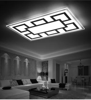ultra plānas LED griestu lampas taisnstūra dzīvojamā istaba lukturi / biroju apgaismojums