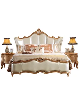 Eiropas stila divguļamā gulta, guļamistaba luksusa queen bed francijas tiesa princese gulta Jane Eiropas kāzu gultas, mēbeles